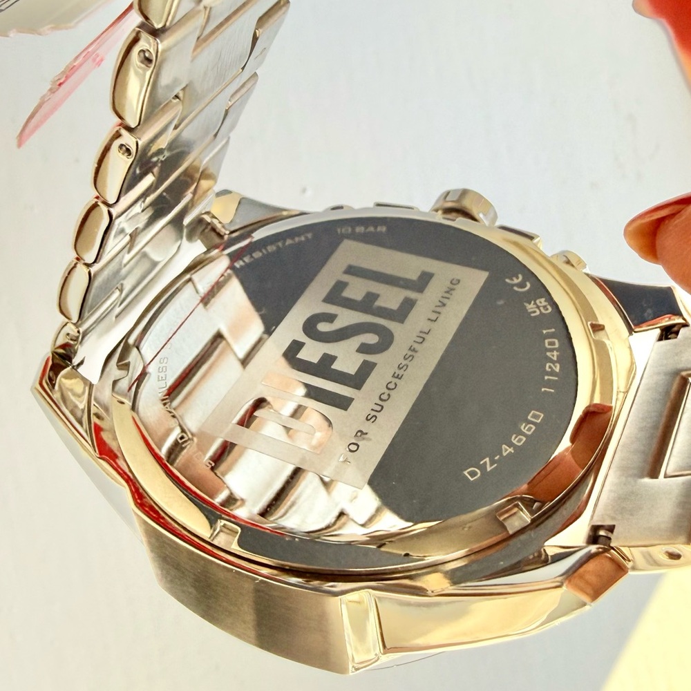 Diesel Mega Chief White & Stainless Steel Chronograph Watch DZ4660 - Picture 10 of 11